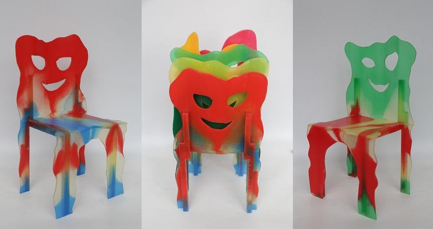 Prototipo de silla Dear Diversity. Gaetano Pesce